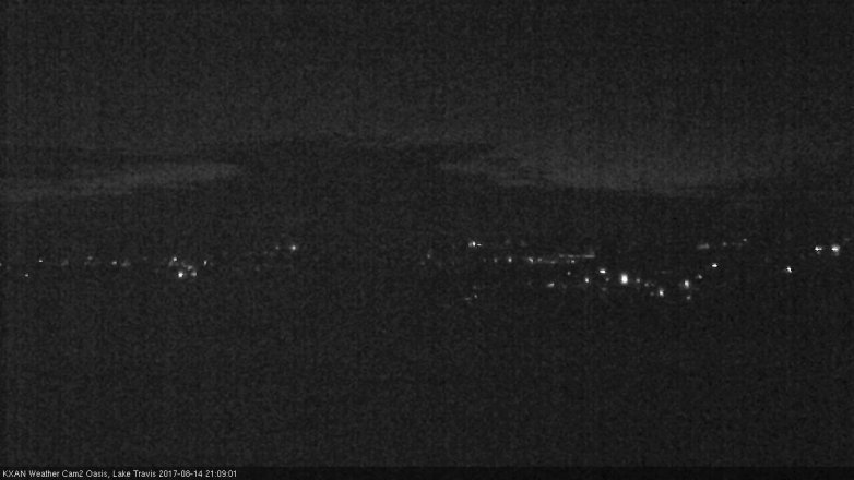 Lake Travis webcam, August 14, 2017 8:20 PM CT