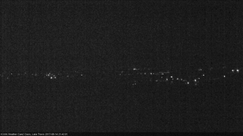 Lake Travis webcam, August 14, 2017 8:45 PM CT