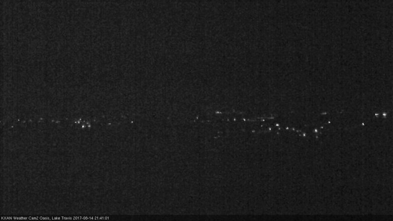 Lake Travis webcam, August 14, 2017 9:10 PM CT