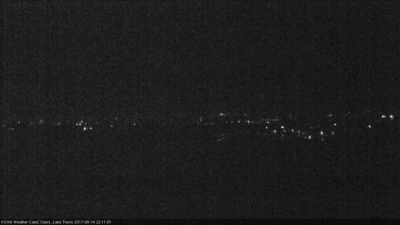 Lake Travis webcam, August 14, 2017 9:15 PM CT