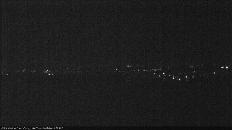 Lake Travis webcam, August 14, 2017 9:35 PM CT