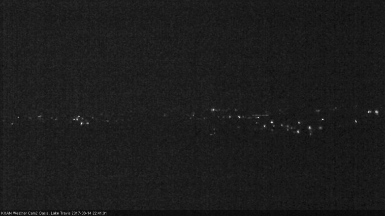 Lake Travis webcam, August 14, 2017 9:45 PM CT