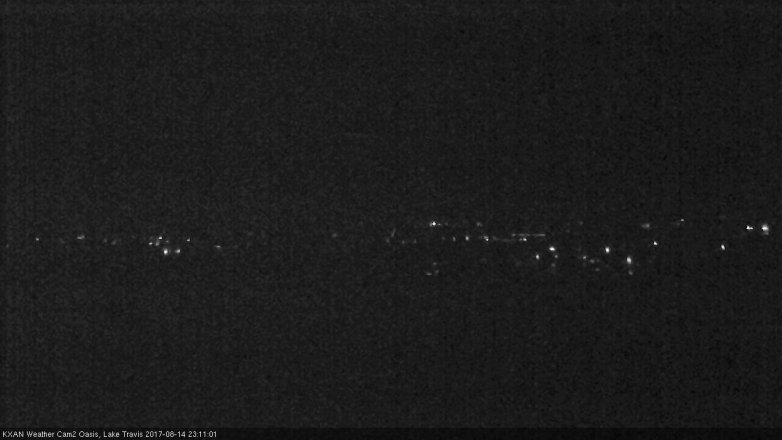 Lake Travis webcam, August 14, 2017 10:20 PM CT