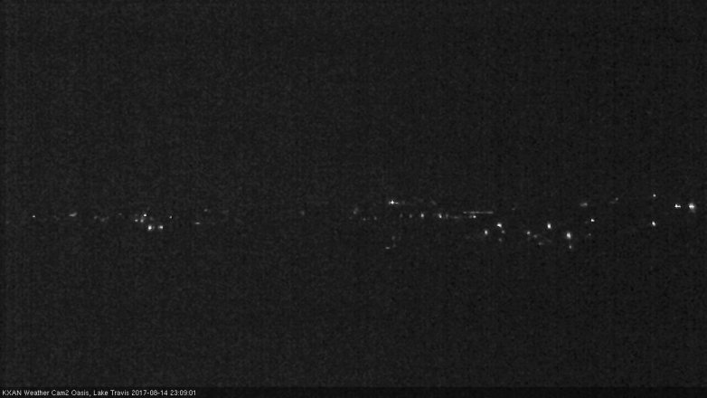 Lake Travis webcam, August 14, 2017 10:35 PM CT