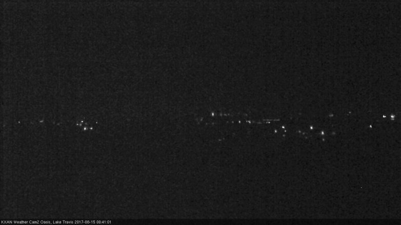 Lake Travis webcam, August 14, 2017 12:00 AM CT