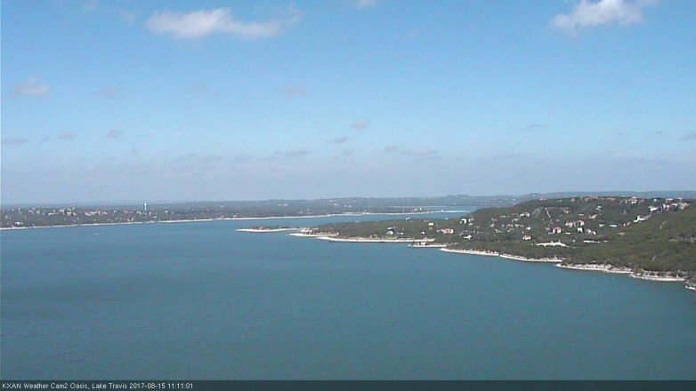 Lake Travis webcam, August 15, 2017 10:35 AM CT
