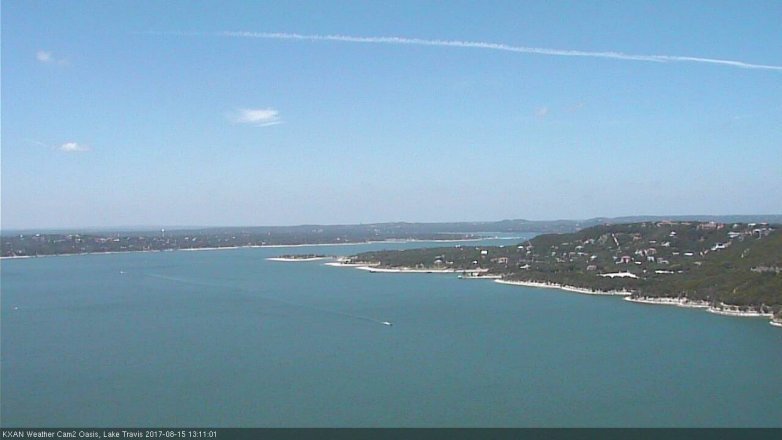 Lake Travis webcam, August 15, 2017 12:15 PM CT