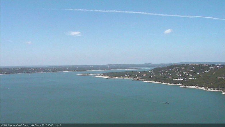 Lake Travis webcam, August 15, 2017 12:35 PM CT