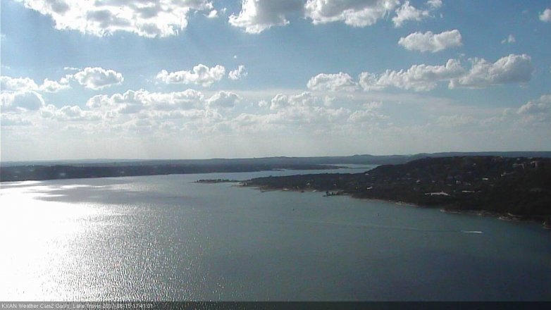 Lake Travis webcam, August 15, 2017 5:00 PM CT