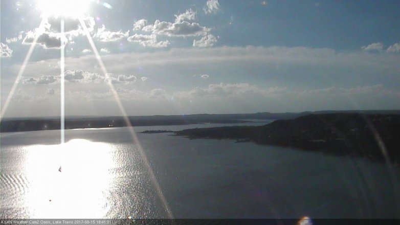 Lake Travis webcam, August 15, 2017 5:50 PM CT