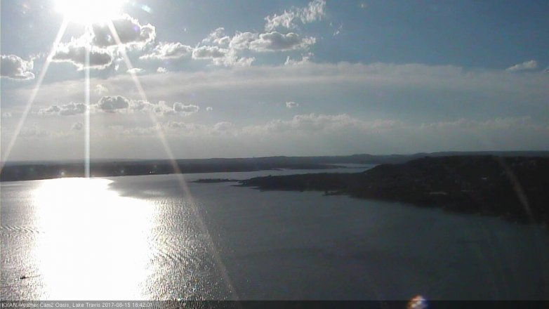 Lake Travis webcam, August 15, 2017 5:55 PM CT