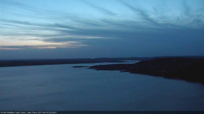 Lake Travis webcam, August 15, 2017 7:40 PM CT