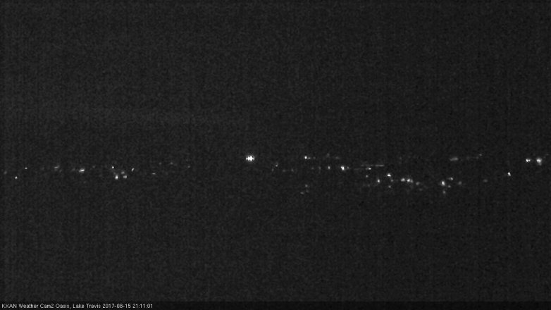 Lake Travis webcam, August 15, 2017 8:15 PM CT
