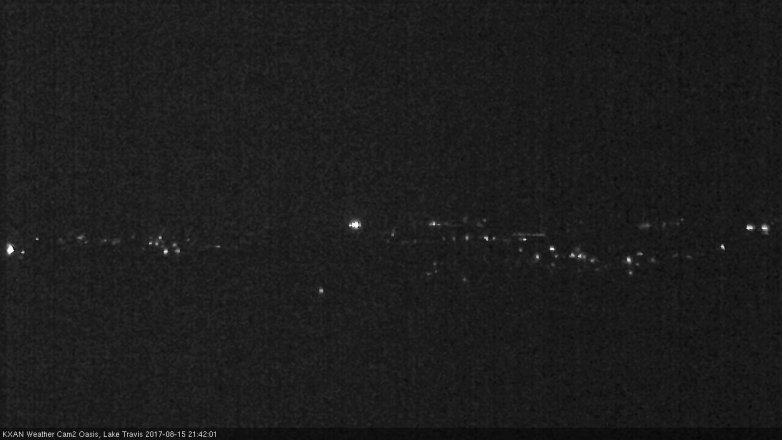 Lake Travis webcam, August 15, 2017 9:05 PM CT