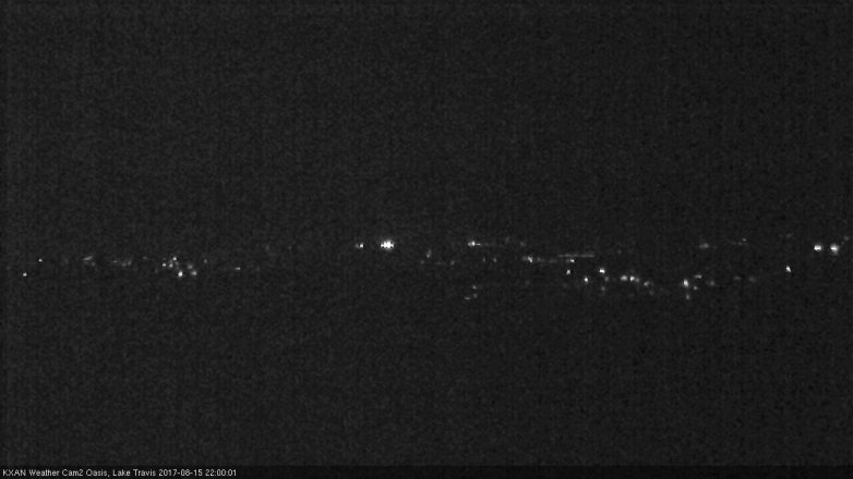 Lake Travis webcam, August 15, 2017 9:10 PM CT