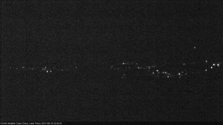 Lake Travis webcam, August 15, 2017 10:05 PM CT