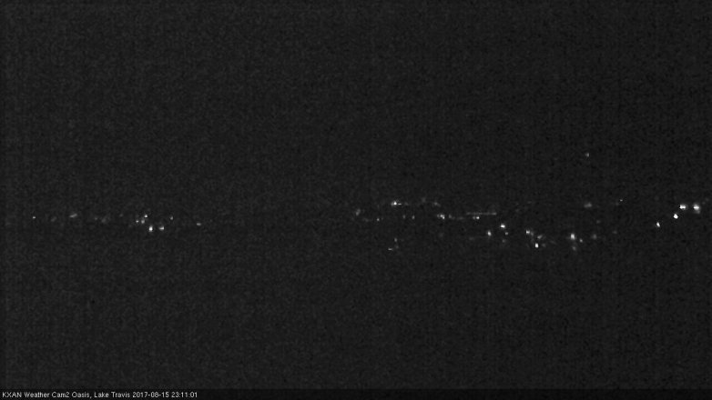 Lake Travis webcam, August 15, 2017 10:15 PM CT