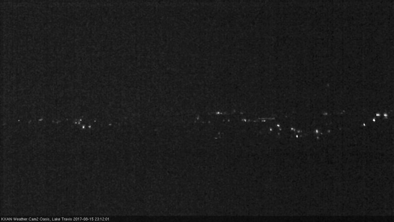 Lake Travis webcam, August 15, 2017 10:25 PM CT