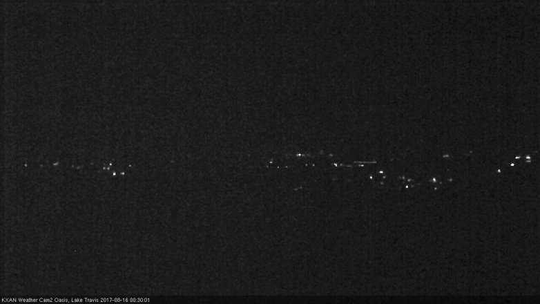 Lake Travis webcam, August 15, 2017 11:50 PM CT