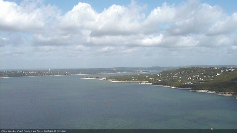 Lake Travis webcam, August 16, 2017 9:15 AM CT