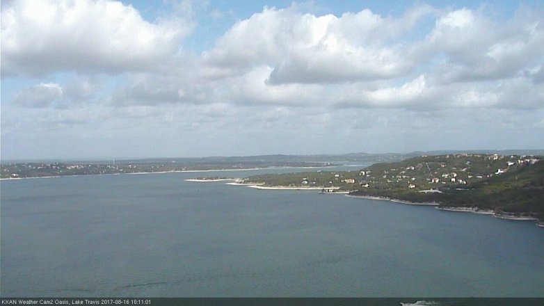 Lake Travis webcam, August 16, 2017 9:35 AM CT