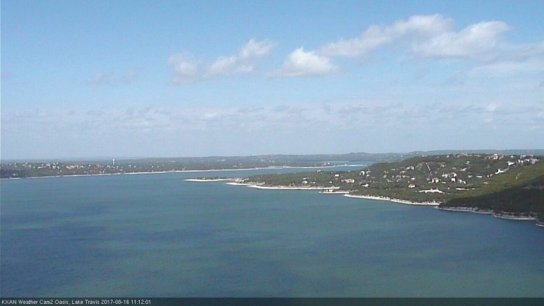 Lake Travis webcam, August 16, 2017 10:35 AM CT