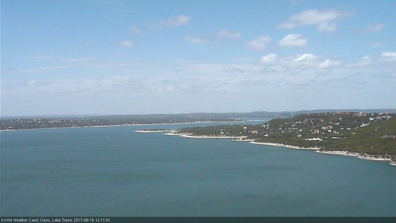 Lake Travis webcam, August 16, 2017 11:20 AM CT