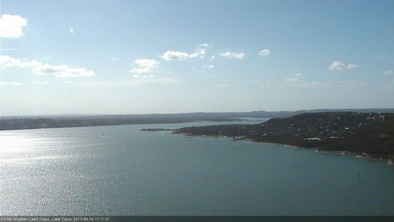 Lake Travis webcam, August 16, 2017 4:30 PM CT