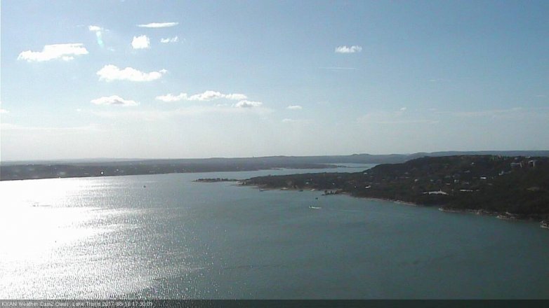 Lake Travis webcam, August 16, 2017 4:45 PM CT