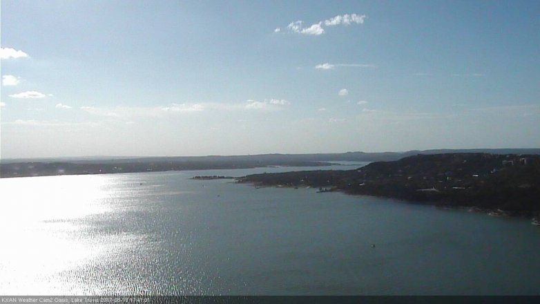 Lake Travis webcam, August 16, 2017 4:55 PM CT