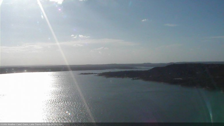 Lake Travis webcam, August 16, 2017 5:15 PM CT
