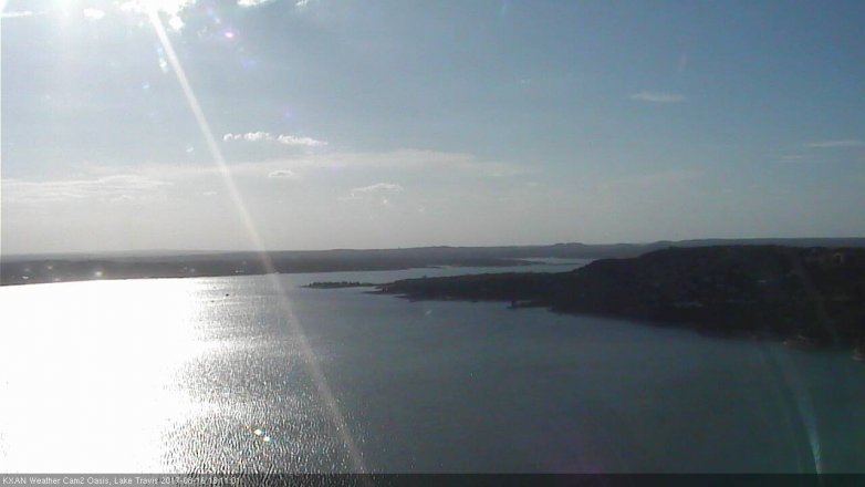 Lake Travis webcam, August 16, 2017 5:25 PM CT