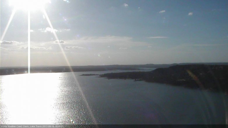 Lake Travis webcam, August 16, 2017 6:00 PM CT