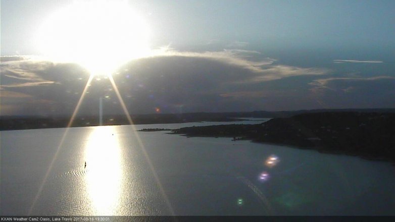 Lake Travis webcam, August 16, 2017 6:50 PM CT