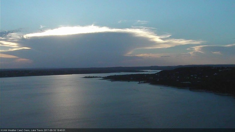 Lake Travis webcam, August 16, 2017 7:05 PM CT