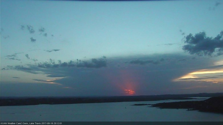 Lake Travis webcam, August 16, 2017 7:20 PM CT