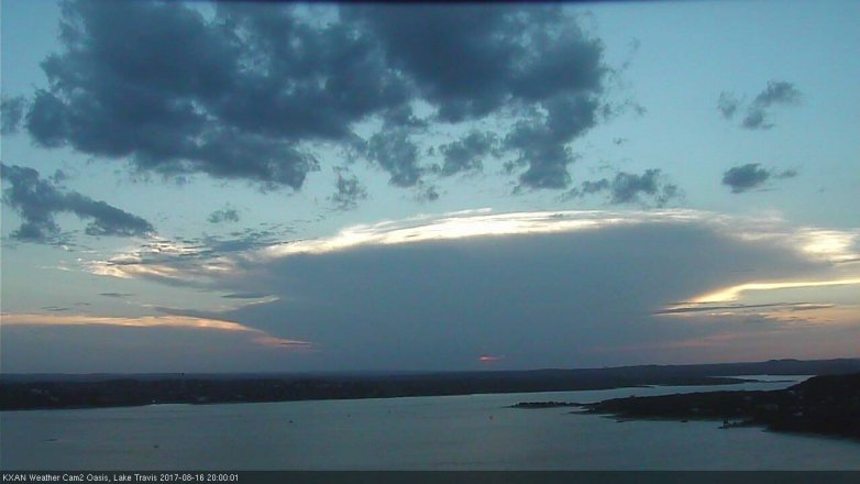 Lake Travis webcam, August 16, 2017 7:25 PM CT