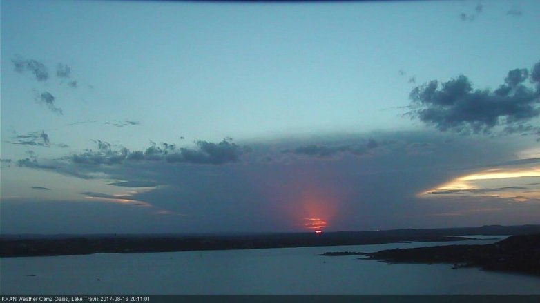 Lake Travis webcam, August 16, 2017 7:35 PM CT
