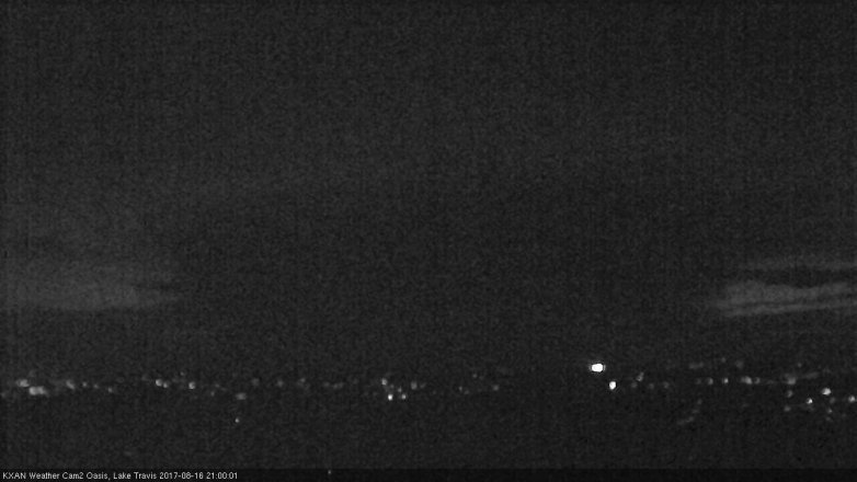 Lake Travis webcam, August 16, 2017 8:05 PM CT