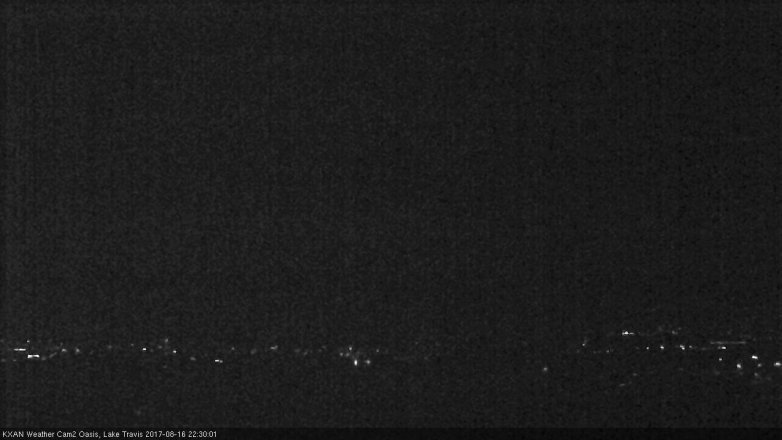 Lake Travis webcam, August 16, 2017 9:35 PM CT