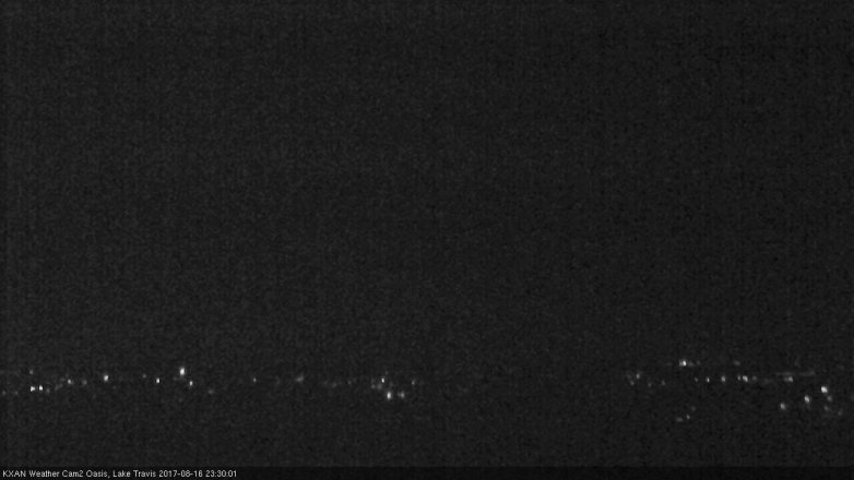 Lake Travis webcam, August 16, 2017 10:35 PM CT