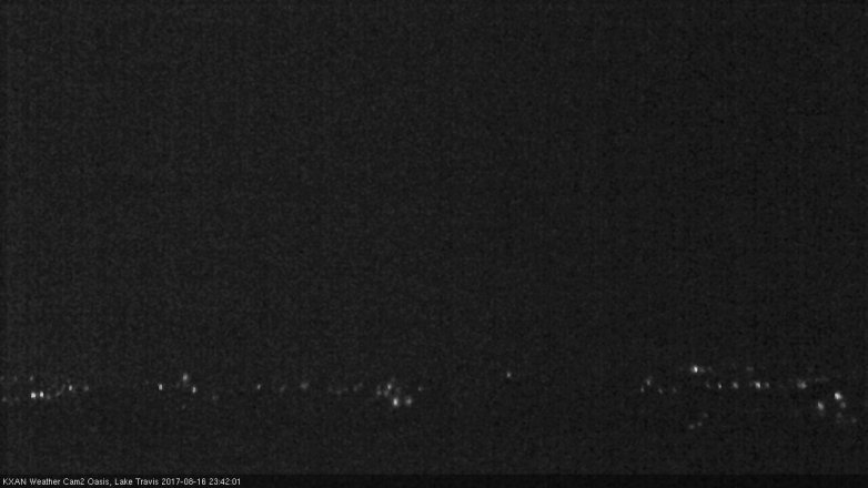 Lake Travis webcam, August 16, 2017 11:00 PM CT