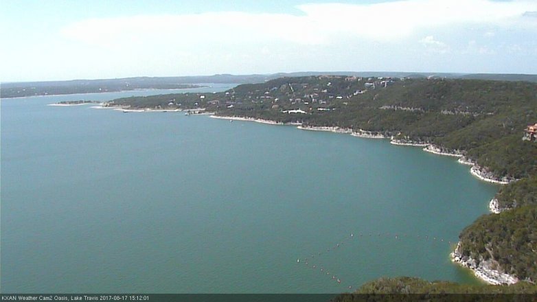 Lake Travis webcam, August 17, 2017 2:15 PM CT