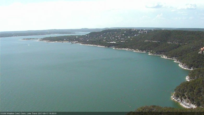 Lake Travis webcam, August 17, 2017 3:05 PM CT