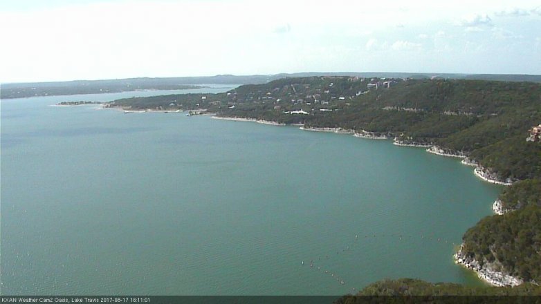 Lake Travis webcam, August 17, 2017 3:40 PM CT