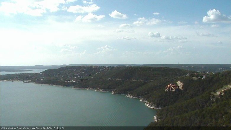 Lake Travis webcam, August 17, 2017 4:35 PM CT