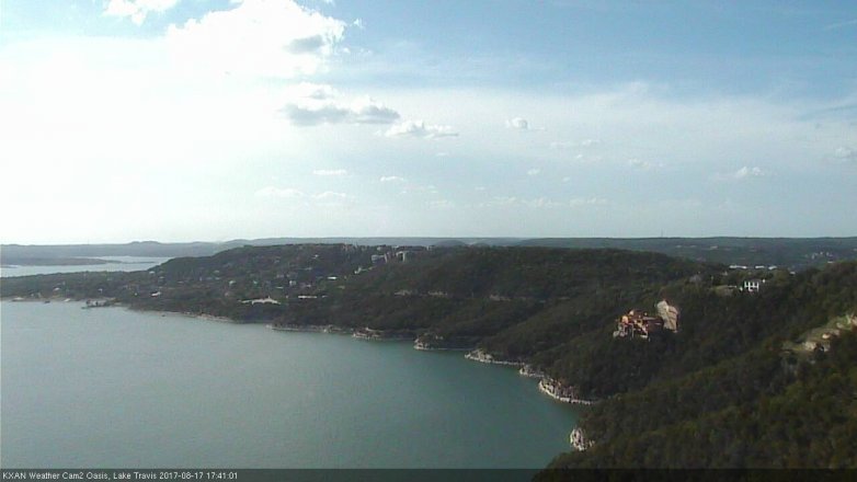 Lake Travis webcam, August 17, 2017 5:10 PM CT