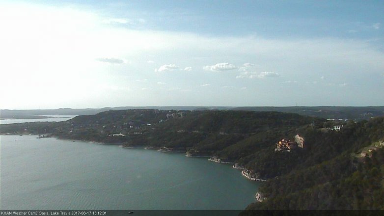 Lake Travis webcam, August 17, 2017 5:20 PM CT