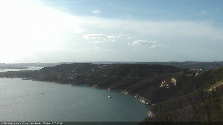 Lake Travis webcam, August 17, 2017 5:35 PM CT