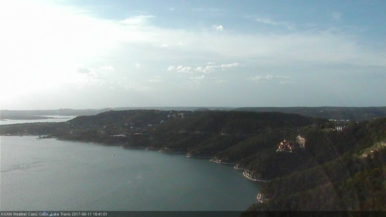 Lake Travis webcam, August 17, 2017 5:45 PM CT